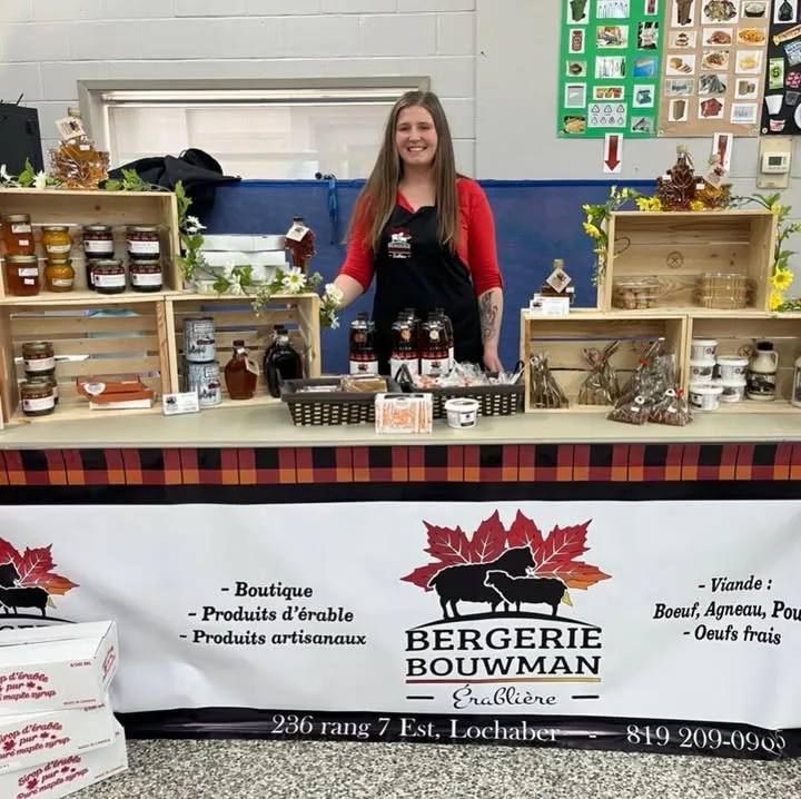 Le kiosque de la Bergerie Bouwman Érablière : produits d'érable et produits artisanaux